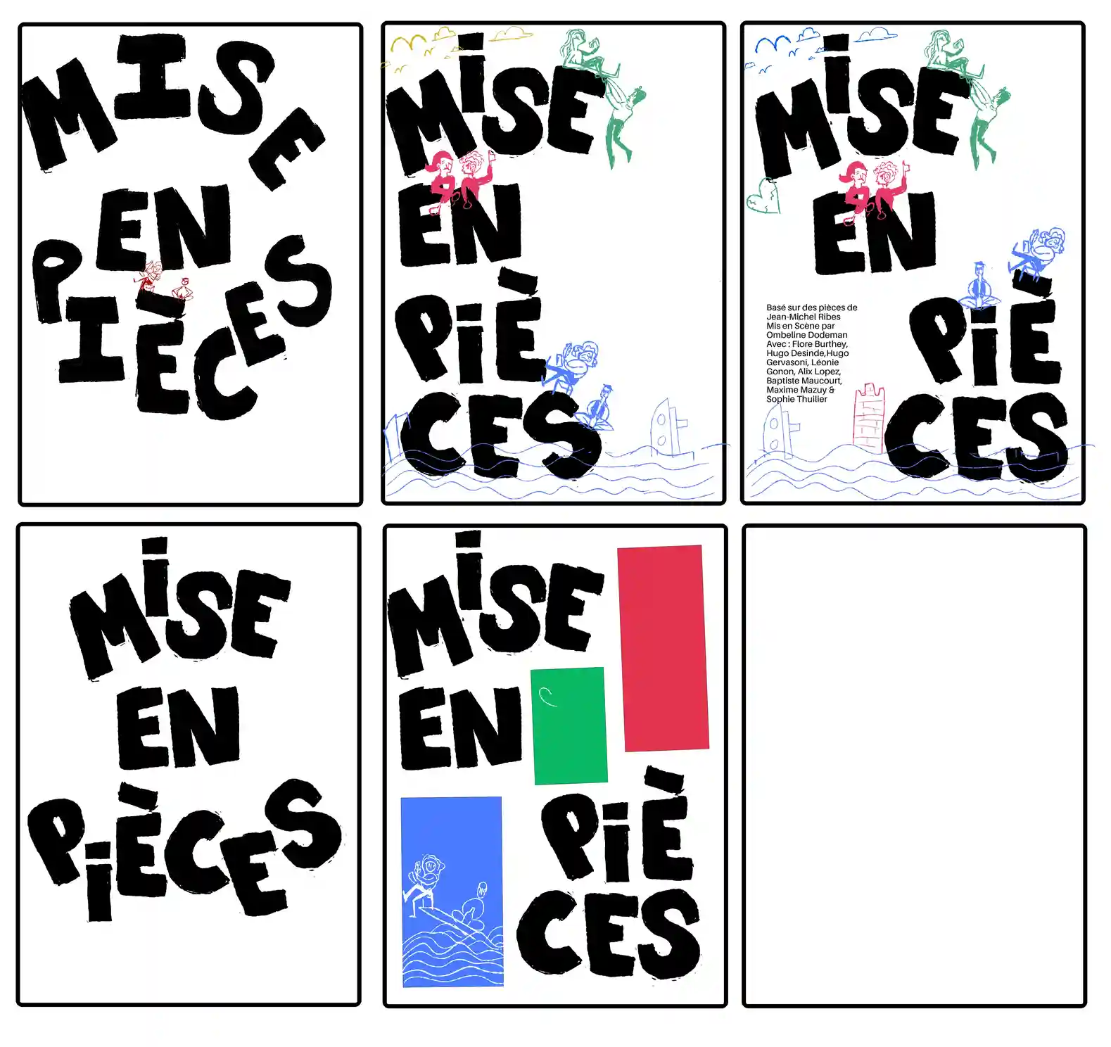 Plusieurs tests de poster